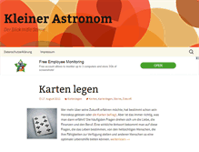 Tablet Screenshot of kleiner-astronom.de